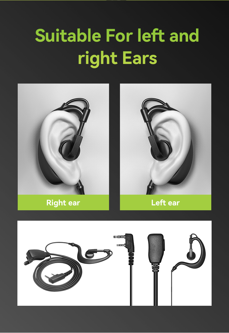 Auriculares para radios bidireccionales