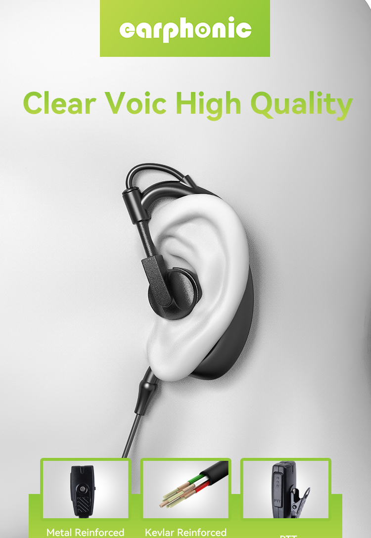 walkie talkie con auriculares