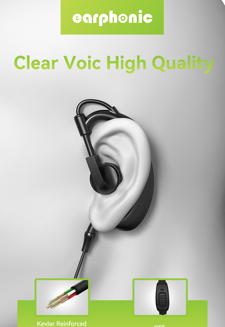 auriculares walkie talkie con cancelación de ruido