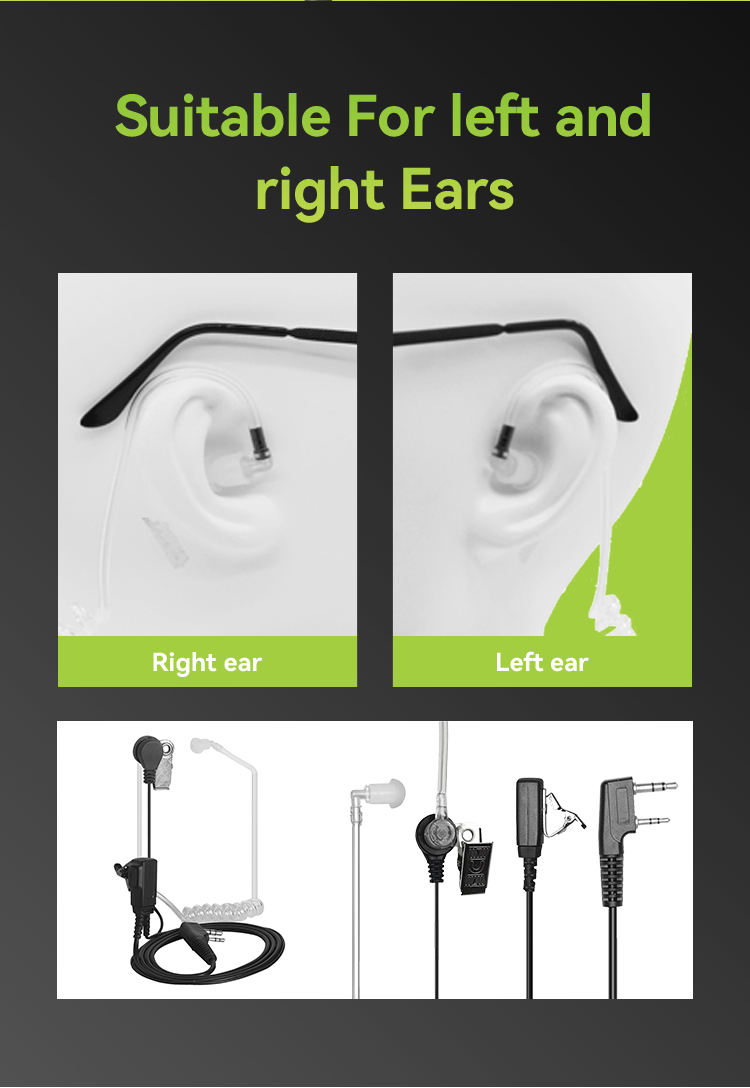 auricular walkie talkie con micrófono