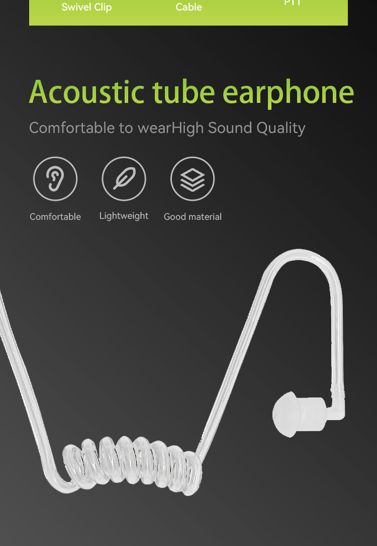 Auricular walkie talkie auricular