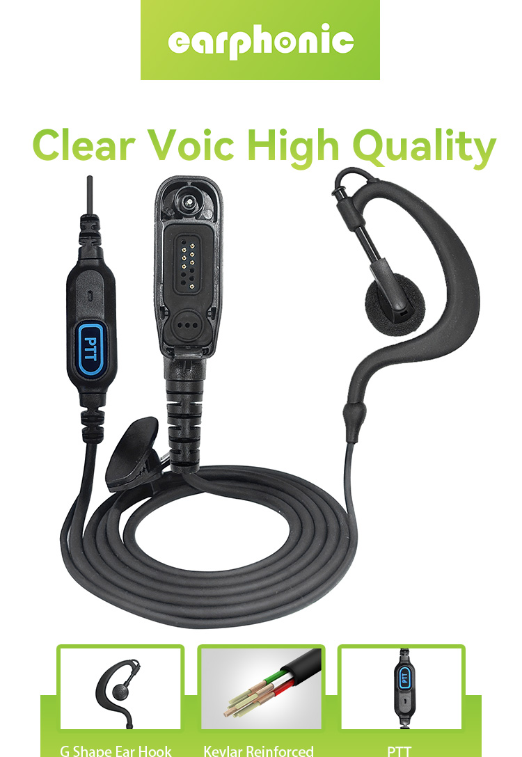 P8668i Plug Walkie Talkie Earphone