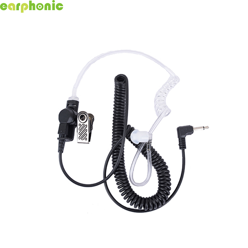 【Auricular】EARPHONIC Conector de clavija de 3,5 mm Auricular para walkie-talkie con tubo acústico para auriculares-[ERSP00CB6_Y]