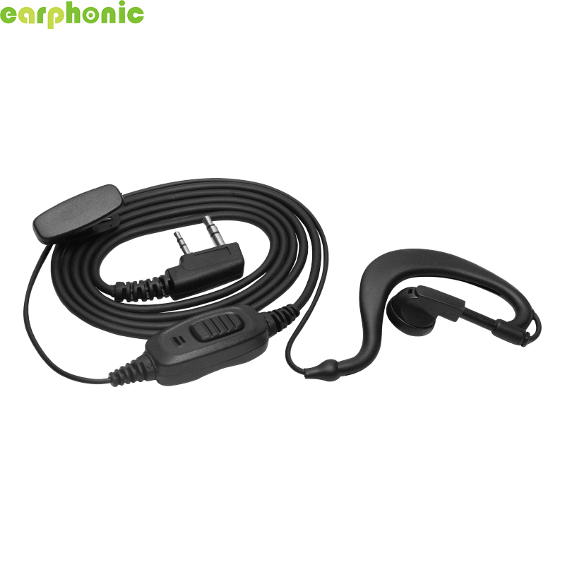 【Auricular】EARPHONIC K Plug Walkie Talkie Auricular Auriculares con calidad de sonido claro para intercomunicador de guardia de seguridad-[ER03DP02SB1_K]