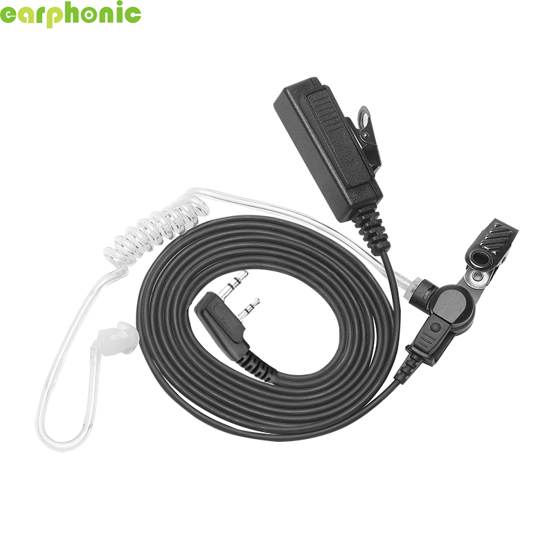 【Auricular】Auricular de tubo acústico de aire EARPHONIC para walkie talkie para auricular de vigilancia de seguridad-[ER02DP11SB6_K]