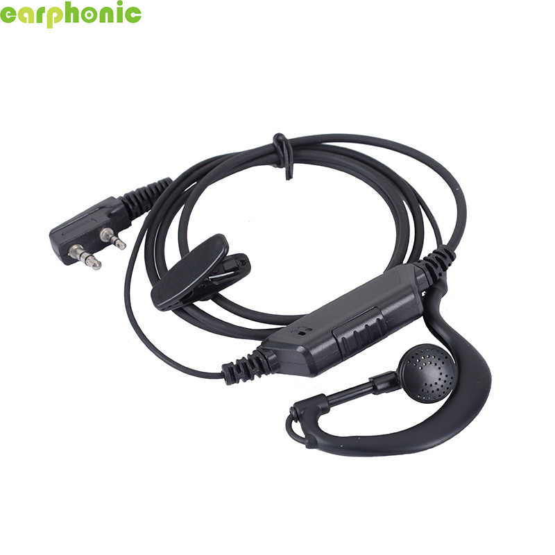 【Auricular】Auricular de radio bidireccional EARPHONIC con PTT para auriculares walkie talkie con conector K-[ER03DP13SB1_K]