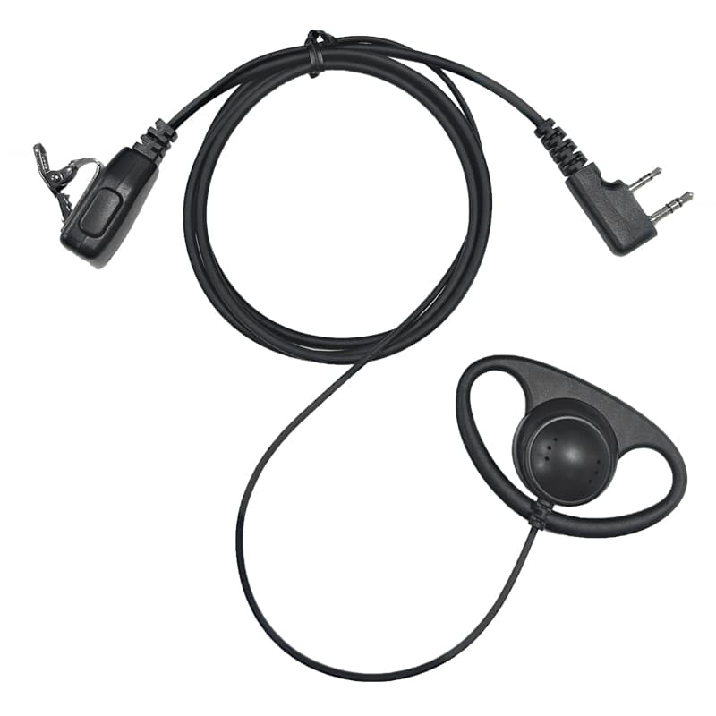 【Auricular】-- Ganchos para la oreja en forma de K con conector K, auriculares con calidad de sonido clara para radio bidireccional--[ER01DP01SB4_K]