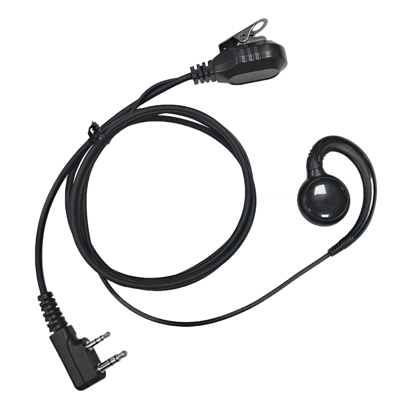 【Auricular】Auricular Walkie Talkie con enchufe K y micrófono, auricular de radio bidireccional-[ER01DP06SB8_K]